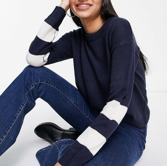 ASOS Sweaters - NWT ASOS | Striped Sleeve Sweater